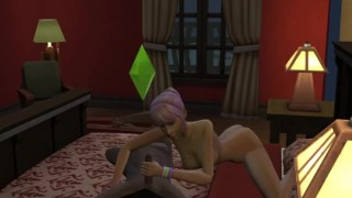 pink hair don't care sims4