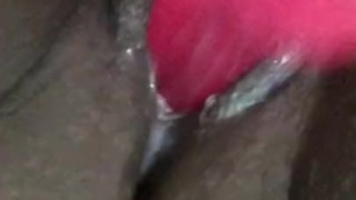 Playing with my juicy creamy pussy for the first time