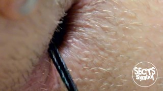 Anal Beads Closeup Gaping