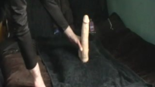 riding my 10x5 oiled big fat replica falcon pornstar dildo