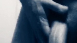 slowly rubbing my big huge cock