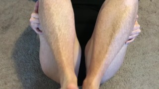 Freckled redhead does first time footfuck