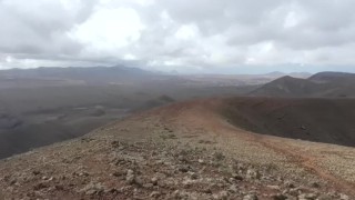Mountain top squirt on canary islands