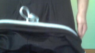 Chubby guy stripping to boxers and grabbing/rubbing myself!