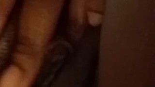Teasing her clit