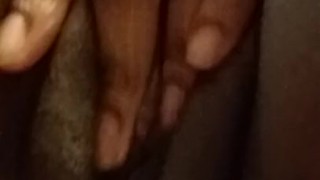 Teasing her clit