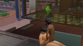 hard at work sims 4