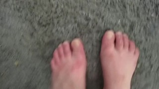 Feet Soaking In Bath