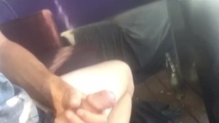 Pissing Aussie Outdoors On A Balcony