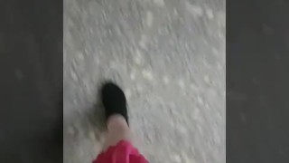 Public Exposure, Sissy humiliation dare! Almost Caught!