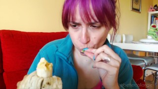 A vore accident: I suddenly find you in my banana!