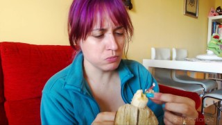 A vore accident: I suddenly find you in my banana!