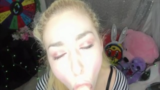 POV BLOWJOB CLIP - HORNY BLONDE SLUT XXX HARDCORE