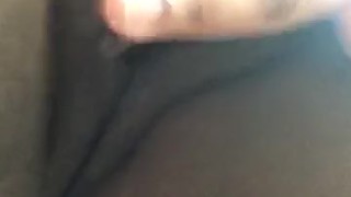 Horny rubing my clit