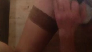 dubbel dildo stretching my ASShole crossdresser