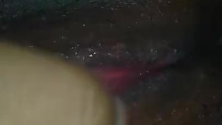 Upclose of huge wet throbing clit and tight pussy