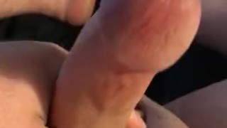 Dirty talking while jerking off cock