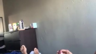 Stroking my Black Dick In Bed