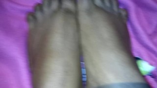 Foot routine- clay soak and oiling after