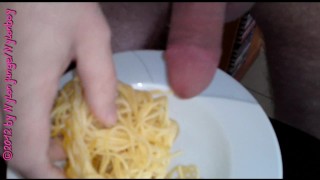 Spaghetti mit Sahne Sauce