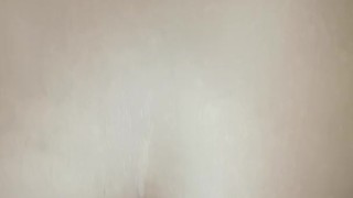 riding black dildo anal fuck