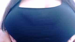 Busty Mexican Girl Bouncing her BigBoobs