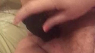 Horny blonde milf dildo fuck
