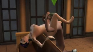 big booty on the couch sims 4