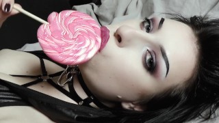 Licking Emo Teen Touches Her Clit
