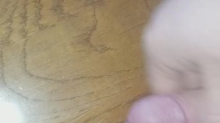 Watching porn shooting cum