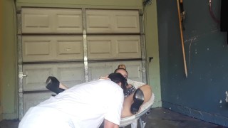 Young insurance adjuster get her pussy licked by the house owner ......