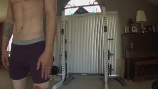 fit guy Dani working out in his underwear for favorite subscribers