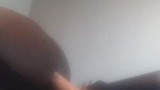 Black Thug Riding 12' Dildo after long night ParTying