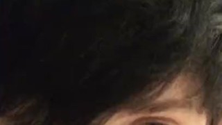Black Haired Trans Chick Gives You A Short Show