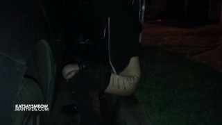 AMATEUR PEEING IN PUBLIC PARKING LOT- HIGH RISK 