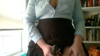 Student Strapon Against Teacher