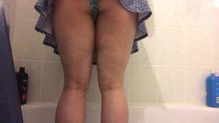 Peeing panties (upskirt view)