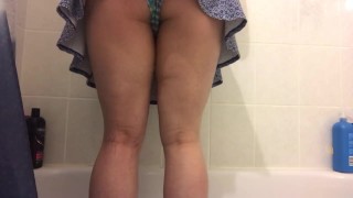 Peeing panties (upskirt view)