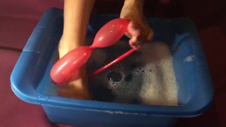 Late night hot water bad ballons 