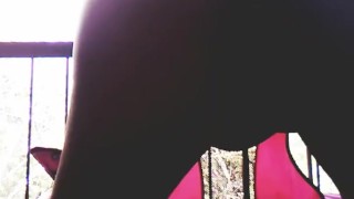 Balcony dance. It felt too good outside