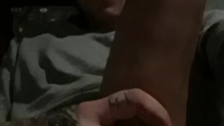 11 inch monster cock self suck cream pie masturbation
