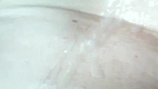 MASSIVE CUMSHOT getting covered in cum