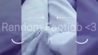 White Ankle Socks Footjob Tease Part 1