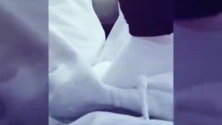 White Ankle Socks Footjob Tease Part 1