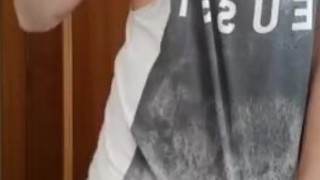 best striptease in a bathroom
