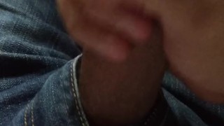 Medium term masturbation cumshot