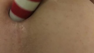 Gaping my smooth butthole open