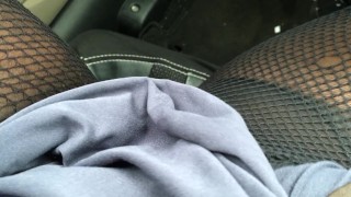 Having an orgasm behind the wheel