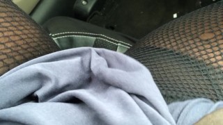 Having an orgasm behind the wheel