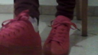 In Chucks (Red Sneakers) and Dirty Socks
